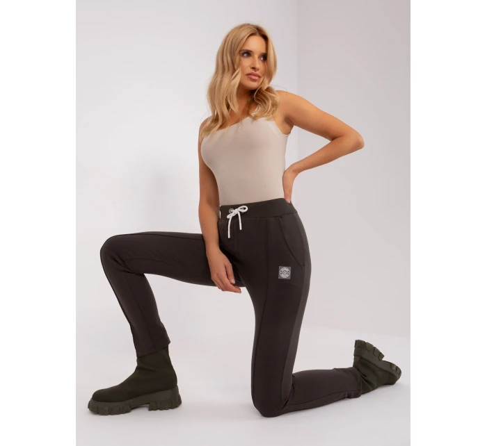 RV DR 9023.49P tmavé khaki tepláky RV DR 9023.49P tmavé khaki tepláky