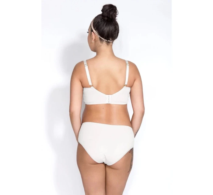 Dámska podprsenka dojčiaca top Easy Bra MAMA basic biela s kvetmi - Mitex