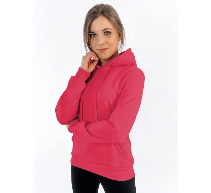 Dámska mikina s kapucňou BASIC pink BY1164
