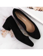 W černé semišové lodičky s model 19443130 - SERGIO LEONE