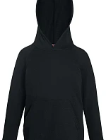 Fruit of the Loom Kids Lightweight Hooded Sweat Detská mikina s kapucňou 16.2009 čierna