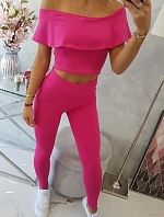 Fuchsiová súprava s volánikmi