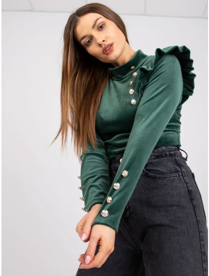 Blúzka DHJ BZ 6533A.44P tmavo zelená Blúzka DHJ BZ 6533A.44P tmavo zelená