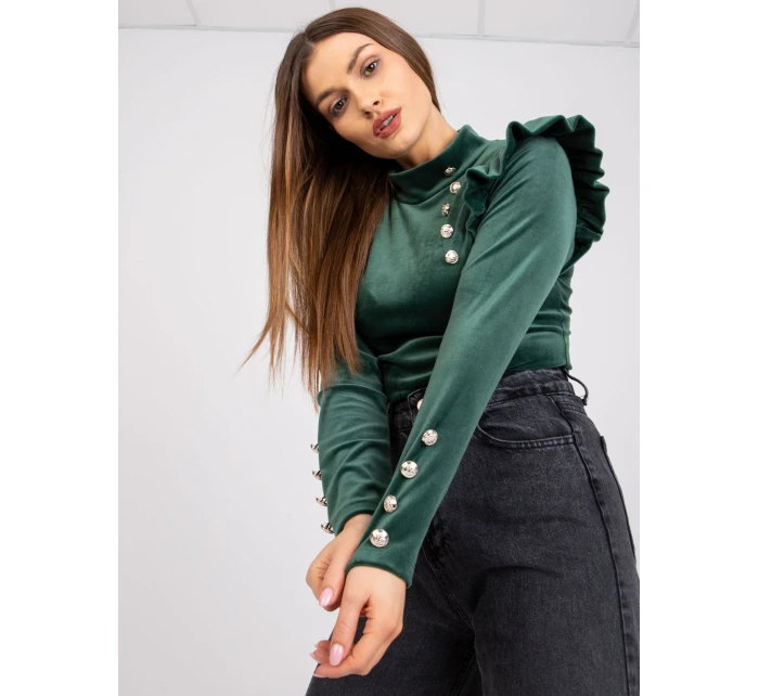 Blúzka DHJ BZ 6533A.44P tmavo zelená Blúzka DHJ BZ 6533A.44P tmavo zelená