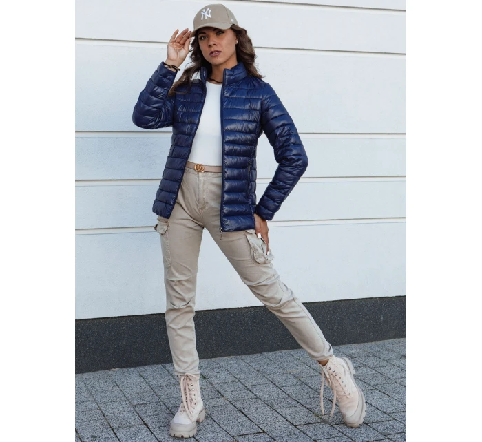 Dámská péřová bunda navy blue Dstreet model 21978719 - FashionStreet Dámská péřová bunda navy blue Dstreet model 21978719 - FashionStreet