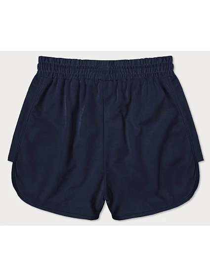 Tmavě modré dámské sportovní šortky model 18369426 - J.STYLE Tmavě modré dámské sportovní šortky model 18369426 - J.STYLE