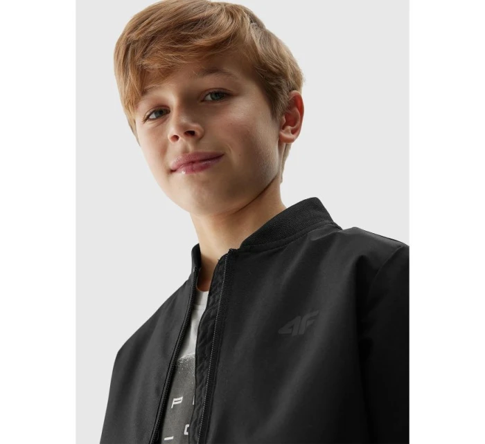 Chlapčenská prechodná baseballová bunda 4F Chlapčenská prechodná baseballová bunda 4F
