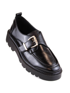 Vinceza W JAN237A čierne topánky na platforme so sponou