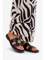 Ploché Pantofle S A Dekorací Černé model 21685567 - Boto