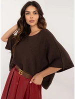 Sweter IT SW model 21877691 ciemny brązowy - FPrice