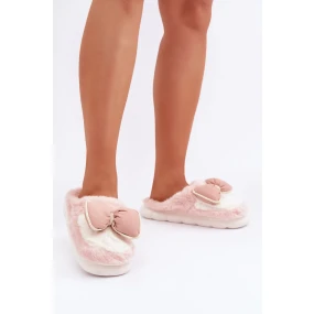 Papuče s kožušinou a ružovou kožušinou Maslin