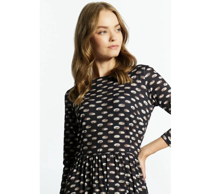 Elegantné dámske šaty DRE3540 čierne - Monnari