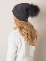 Dámská čepice model 20724705 tmavě šedá - Rue Paris