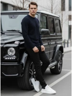 Pánské tmavě modré tričko s dlouhým rukávem Dstreet model 21994128 - FashionStreet