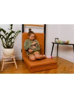 SKLADACÍ GYMNASTICKÝ MATRAC HNEDÝ 180CM LAVIČKA