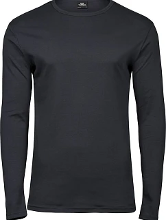 Tee Jays TJ 530 Pánske tričko Interlock s dlhým rukávom 18.0530 tmavošedé