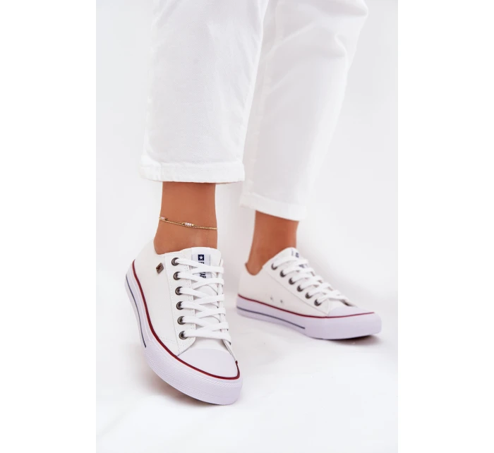 Trampki Damskie Niskie Big Star DD274A232 Białe Trampki Damskie Niskie Big Star DD274A232 Białe