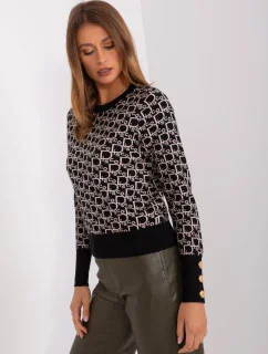 Jumper AT SW 2342.46P čierny a béžový