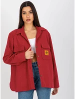 Dámska košeľa LK KS 509164.11 tmavo ružová - FPrice