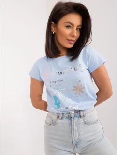 Bluzka RV BZ model 19741229 jasny niebieski - FPrice