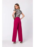 S331 Blúzka bez rukávov - slivka