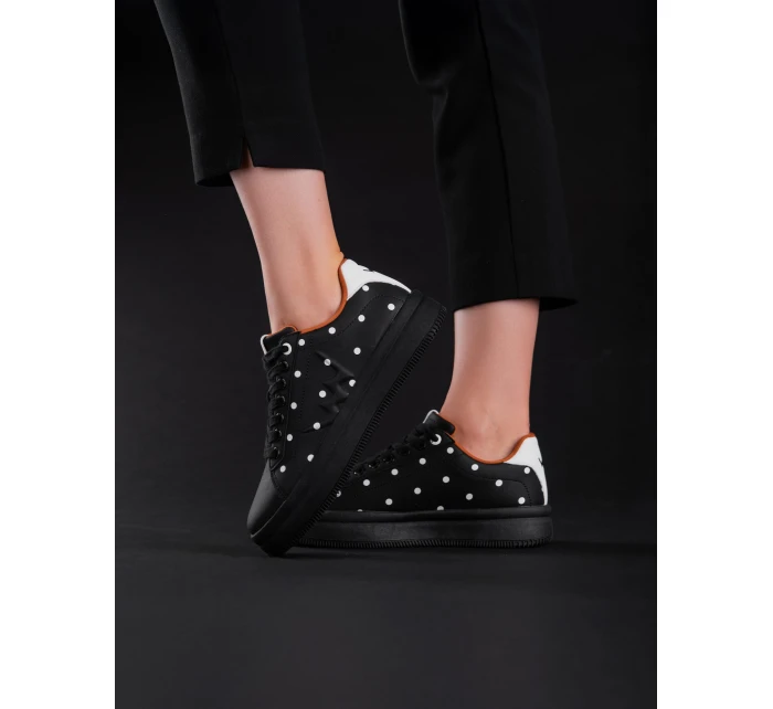 Dámske topánky Vuch Lucky Dots Black Dámske topánky Vuch Lucky Dots Black