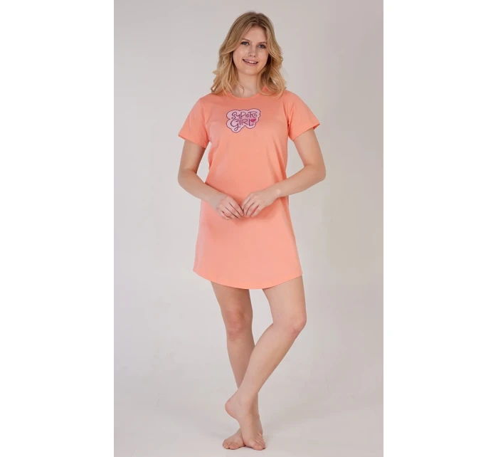 Dámská noční košile s krátkým rukávem Super model 18625831 - Vienetta Dámská noční košile s krátkým rukávem Super model 18625831 - Vienetta