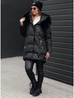 Dámská prošívaná zimní bunda s kapucí černá Dstreet model 21980915 - FashionStreet Dámská prošívaná zimní bunda s kapucí černá Dstreet model 21980915 - FashionStreet