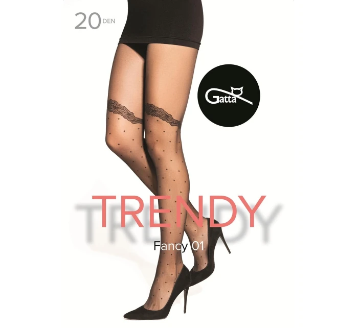 Pančuchy Gatta Fancy wz.01 20 den 5-XL