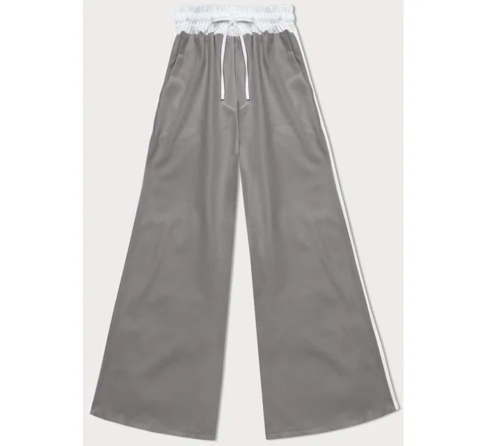 Dámske voľné sivé nohavice s lampášmi (764ART) Dámske voľné sivé nohavice s lampášmi (764ART)