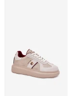 Dámské Kožené Tenisky Na Platformě Daniel Just Dare Béžové model 21703372 - Daniel Lopez Just Dare