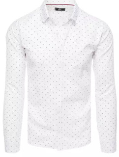 Dstreet DX2450 pánska biela košeľa