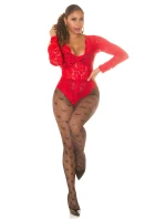 Dámské síťované punčocháče  černé model 20965283 - In-style Fashion