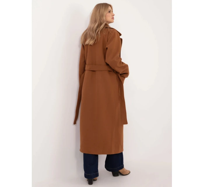 Dámsky kabát LK CZ 509786.99 Svetlohnedý - LAKERTA