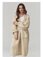 Zapínanie svetra model 226872 Makadamia Zapínanie svetra model 226872 Makadamia