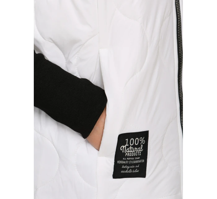 Dámská prošívaná přechodová bunda bílá Dstreet model 21995898 - FashionStreet