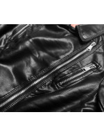 Čierna bunda ramoneska (11Z8009)