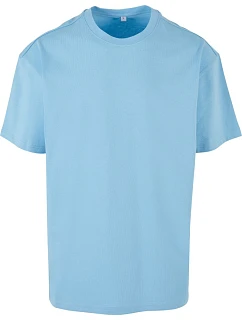 Build your Brand BY 102 Tričko oversize z hrubej bavlny 56.0102 baltic blue