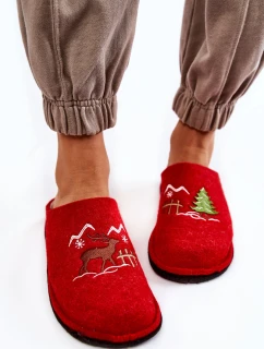 Domowe Papcie Big Star KK276017 Czerwono-Beżowe