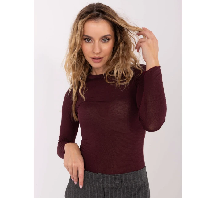 Bluzka IT BZ model 21757358 bordowy - FPrice Bluzka IT BZ model 21757358 bordowy - FPrice