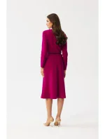 Šaty s předními švestka model 18882487 - STYLOVE Šaty s předními švestka model 18882487 - STYLOVE