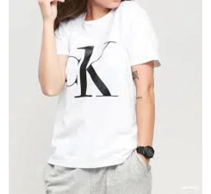 Dámske tričko QS6436E 7UM biela - Calvin Klein Dámske tričko QS6436E 7UM biela - Calvin Klein