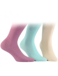 Hladké dámské ponožky z model 16118092 bavlny - Wola