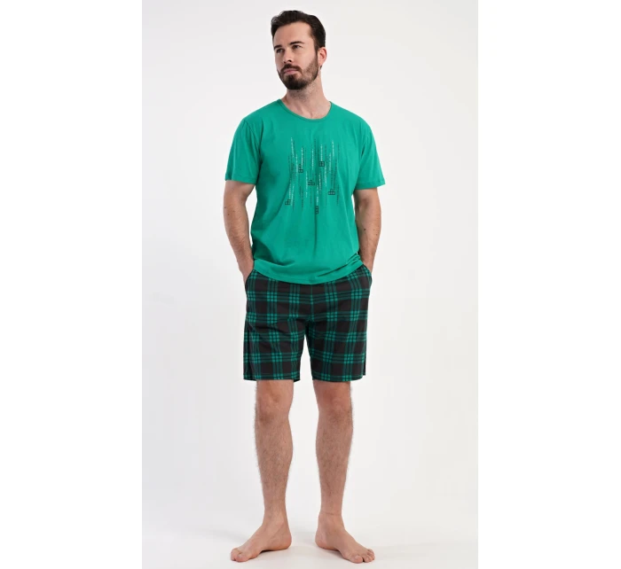 Pánske pyžamové šortky Tetris