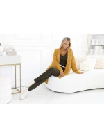 a elegantní dámský žebrovaný overal s výstřihem khaki barva model 21427385 - kocula