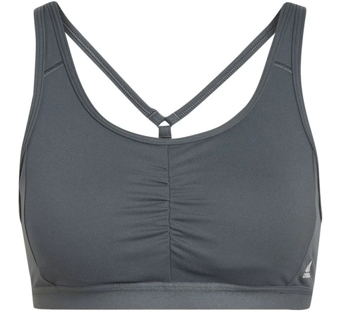 Dámská sportovní podprsenka šedá model 21341777 - ADIDAS Dámská sportovní podprsenka šedá model 21341777 - ADIDAS