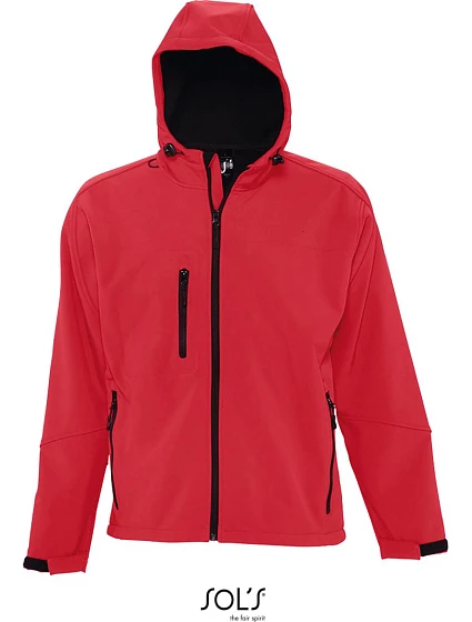 SOL'S Men Pánská 3-vrstvá softshellová bunda s kapucí pepper red model 22523687 SOL'S Men Pánská 3-vrstvá softshellová bunda s kapucí pepper red model 22523687