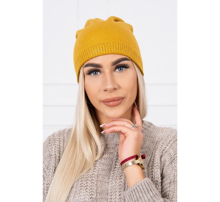 Čepice model 18745378 hořčice - K-Fashion