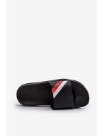 Klasyczne Lekkie Klapki Męskie Czarne Bemostom