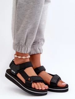 Damskie Sandały Na Platformie Big Star NN274A532 Czarne